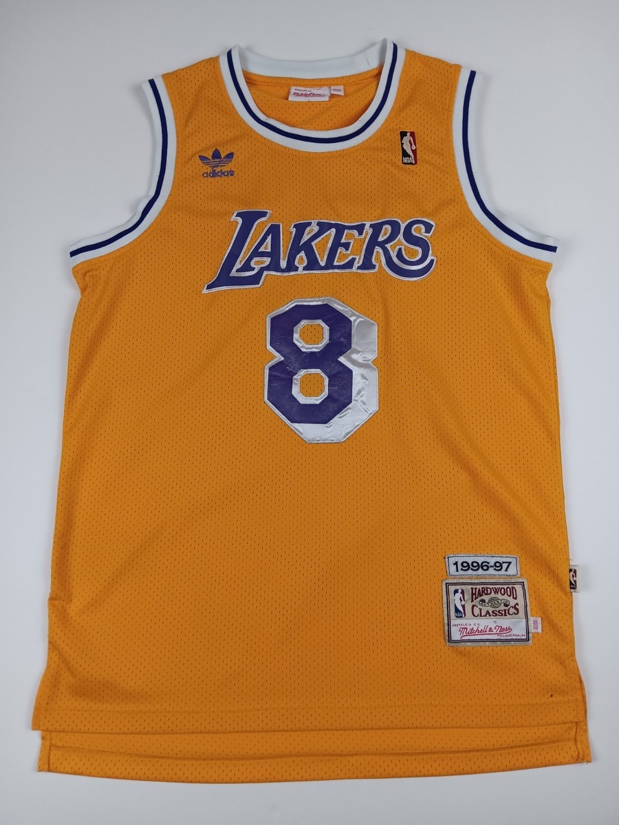 Kobe Bryant #8 L. A. Lakers Adidas Mitchell Ness 96-97 Hardwood