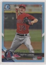 2018 Bowman Draft Chrome Sky Blue Refractor 81/402 Griffin Canning #BDC-197 fm0