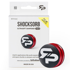 Rtp Tennis Racket Vibration Dampener - Shocksorb Red Ultrasoft V3 The Only