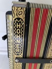 Vintage Hohner Club 3A Accordion Germany - G&A Tuning - Black Gold Pattern 