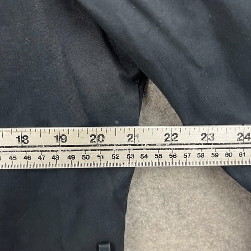Hugo Boss Jacket Mens 40 Black Mewit1 Mac Pea Coat Trench Long Collared Commuter - Picture 7 of 15