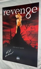 Revenge Signed Cast 12x18 Photo x5 Emily Van Camp, Gabriel Mann, Josh Bowman +2