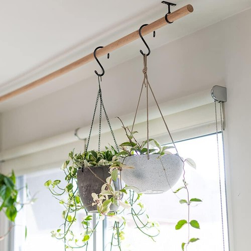 HiGift 6 Inch Large S Hooks for Hanging Heavy Duty, Non Slip Vinyl Coated S Hook - Picture 7 of 7