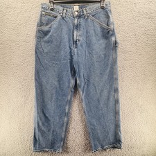 Calvin Klein Jeans Worker Jeans Mens 34x30 Blue Stonewash Carpenter Denim Pants