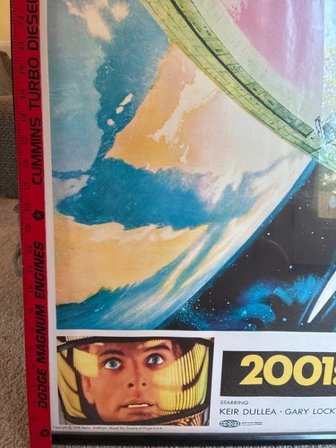 Framed 2001 A SPACE ODYSSEY movie poster 1/2sheet STANLEY KUBRICK 1968 - Picture 2 of 15