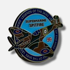 Supermarine Spitfire Legends Of The Skies World War 2 Pin Badge WW2 Memorabilia