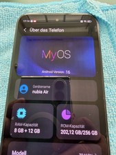 ZTE nubia Air   256 GB ROM / 20 GB (8+12) RAM...