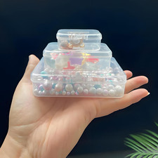 Bead Organizers and Storage-28 Pcs Small Plastic Boxes,Mini Clear Plastic Sto...
