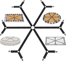 Bed Sheet Holder Straps, Adjustable Elastic Fitted Sheet Strap Tablecloth Clip B