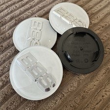 70mm Logos Emblem Set Of 4 56.24.073 White Silver 70mm Logos Emblem Set Of 4 56.24.073 White Silver