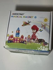 AMOSTING Magnetic 64 Pieces Blocks Building Blocks Educational Toys Stacking VGC
