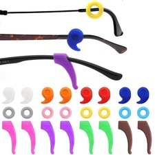 Benvo 12 Pairs Eyeglasses Retainers Silicone Glasses 12 Pcs, Multicolored