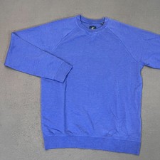 Johnnie-O Freeman Crewneck Sweatshirt Mens Med Pullover Royal 2 Blue Modal Golf