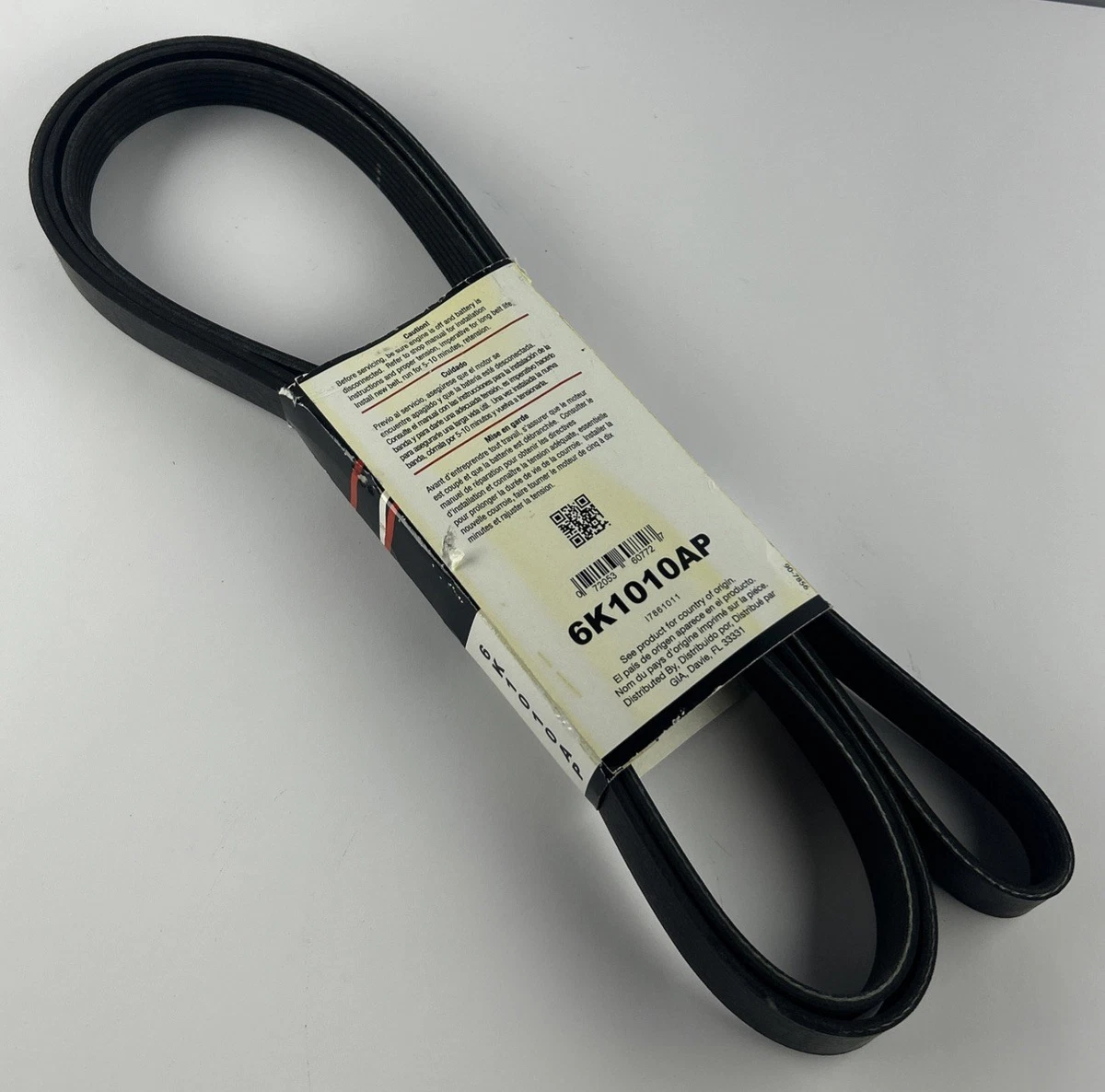 ROADMAX 6K1010AP Serpentine Belt 6-Rib Automotive V-Ribbed Drive Belt photo 2