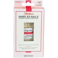 6 Pack Sally Hansen Hard As Nails Nail Hardener, 0.45 fl oz, Clear Transparen...