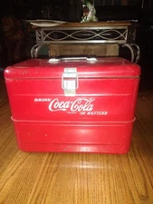 COCA COLA COOLER VINTAGE METAL COKE RARE