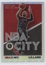 2019-20 Panini NBA Hoops Premium Stock NBA City Holo Damian Lillard #6 k4s
