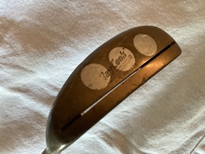Ray Cook Nugget 18 Brass Mallet Putter,RH,Vintage 35.5'' Steel Shaft