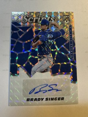 2021 Panini Mosaic - Scripts Brady Singer #SCR-BS (AU, RC)