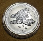 FIFTY DYING EAGLE 2019 ZOMBUCKS 1 ONE TROY OUNCE 999 SILVER ROUND