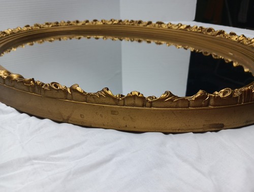Specchio da parete ovale vintage MCM Burwood stile freccette siroco Hollywood Regency (1972) - Foto 21 di 24