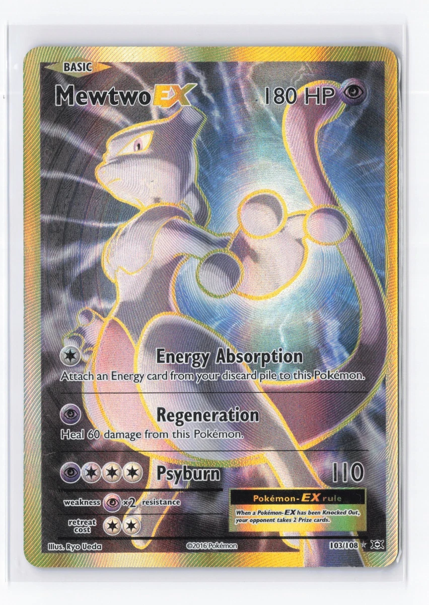 Mewtwo Pokémon TCG Evolutions Ultra Rare Individual Collectible