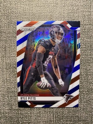 Kyle Pitts - Panini Prizm Red White Blue NFL Football 2024 Atlanta Falcons