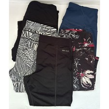Womens Lot of 5 Exercise Crop Leggings Gym Active Nike Under Armour Sz Small