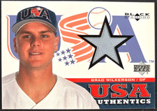 Brad Wilkerson 2000 Upper Deck Black Diamond USA RC Rookie Jersey Patch SK1009