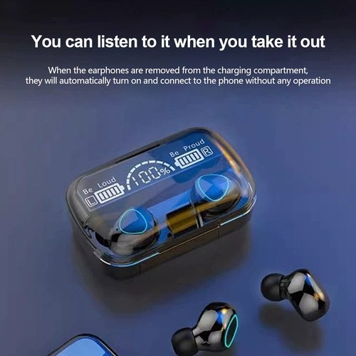 M10 Bezprzewodowe słuchawki douszne Bluetooth Słuchawki stereo Mikrofon Redukcja szumów Sport - Zdjęcie 8 z 17