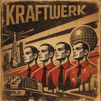 Kraftwerk - Live In The Uk 1975. Fm Radio Broadcast red V - Preorder - F600z