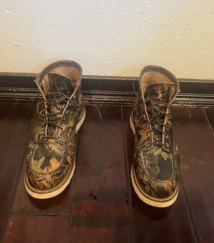 Red Wing 8884 Mossy Oak Camouflage Moc Boots size 12 D - Picture 2 of 13