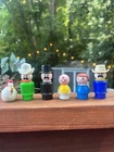 Vintage Fisher‑Price Little People Figures + Chicken – Mixed Characters