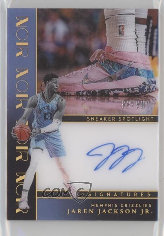 2023-24 Panini Noir Sneaker Spotlight Signatures /99 Jaren Jackson Jr Auto 1b7p