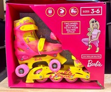 Barbie 2 IN 1 Roller Skates  Blades Adjustable for Sizes 3-6 100931
