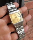 Seiko TV Vintage Retro Ultra Rare Automatic Golden Sunburst Dial Collectible JDM
