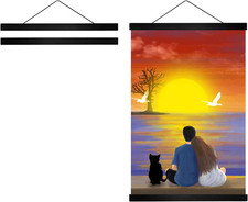 12 Inch Wide Magnetic Poster Hanger Frame, 12X18 12X16 12X24 Wood Frame