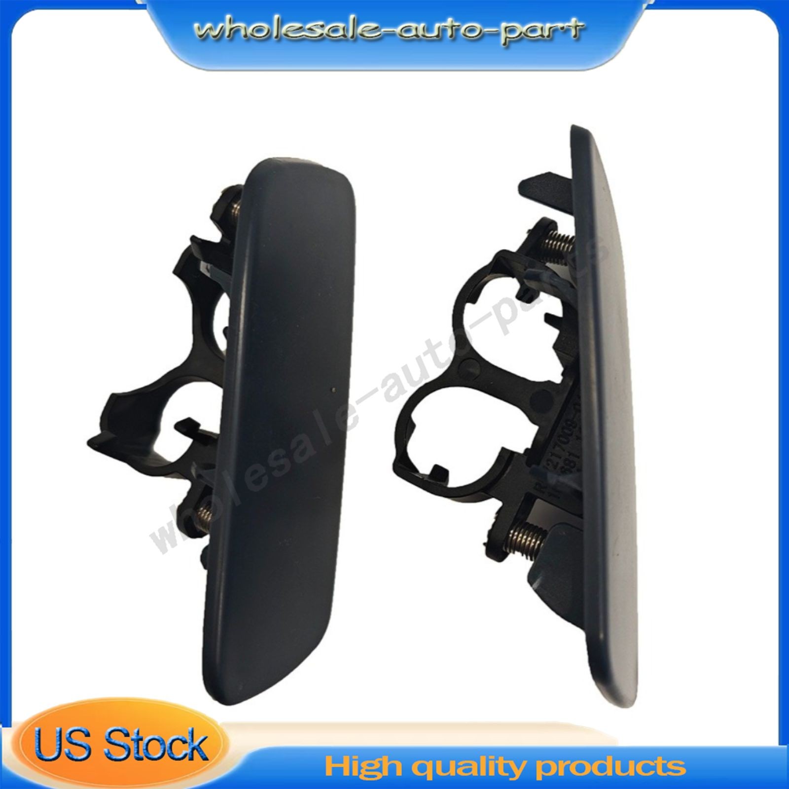 2PCS Front Headlight Washer Cover For 10-18 Rolls-Royce Ghost 61677244959/960