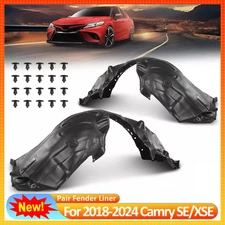 Fit 2018-2024 Toyota Camry SE XSE Fender Liner Inner Splash Shield LH RH w/ Clip