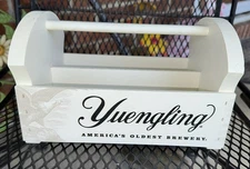 Yuengling wooden beer caddy! Nice! Cool!! Great bar Additional!!