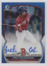 2023 Bowman Chrome Prospect Mega Box Blue Refractor Freili Encarnacion Auto 0o48