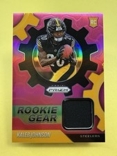 Kaleb Johnson -2025 Panini Prizm Premier Jersey (RC) Pink Relic (MEM) #RGR-KJN