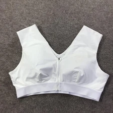 Tommie Copper Shoulder Support Sport Bra Womens 3XL Zip Front Gym Moisture Wicki