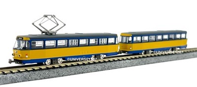 N Scale Tomytec Tatra T4/B4 Leipzig #1911 & #711 2-Unit Set NIB Streetcar Tram