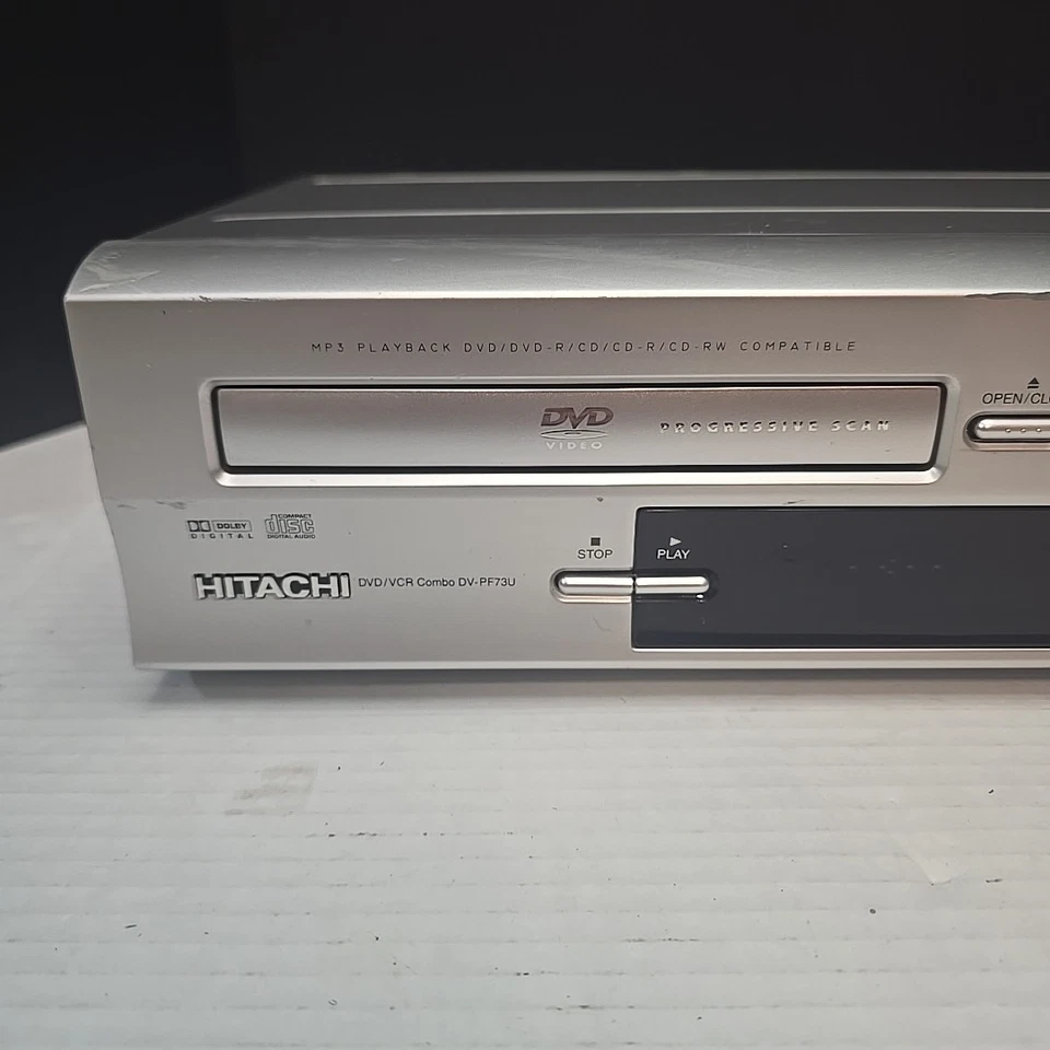 Combo reproductor de DVD/VCR VHS Hitachi DV-PF73U PROBADO - FUNCIONA Foto 2 de 4