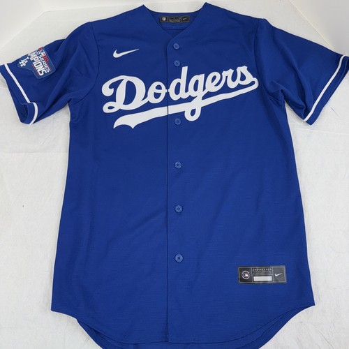 Mookie Betts #50 Dodgers Blau Trikot Herren Small 2020 World Series Patch - Bild 4 von 9