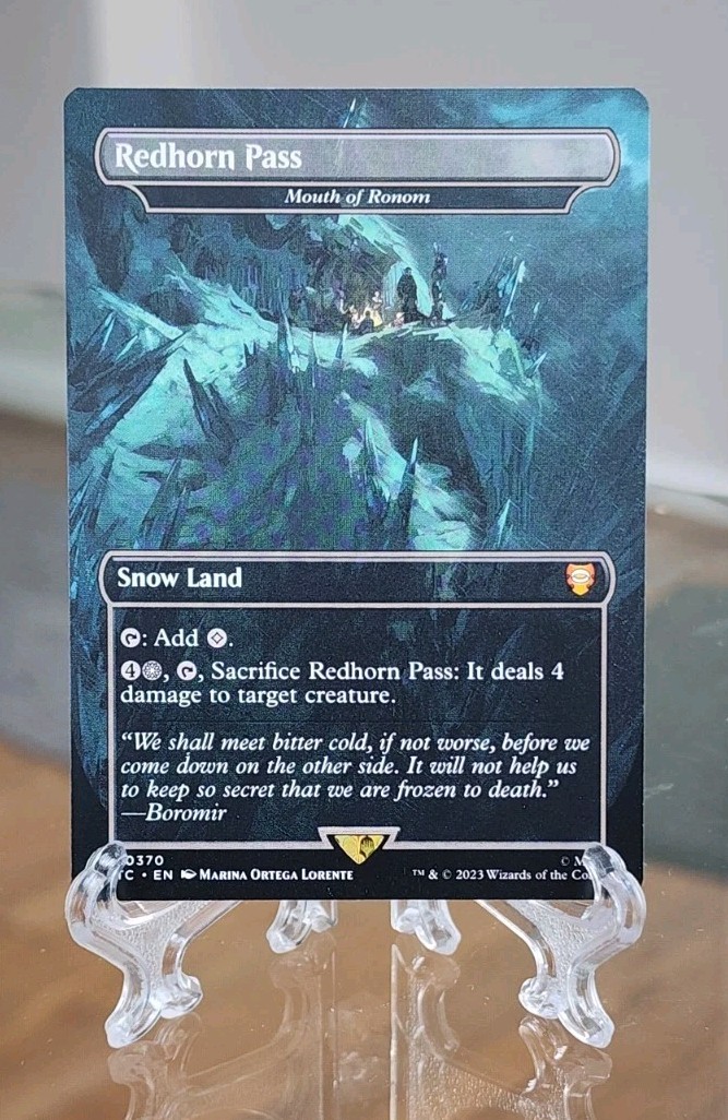 Redhorn Pass (Borderless) #370 Mythic Regular MTG Lord of the Rings Commander NM