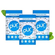 Pur Gum Aspartame Free Chewing Gum 100 Xylitol Natural Peppermi