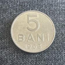Romania 5 Bani 1963 Nickel Clad Steel great condition (KM.#89 ) U26