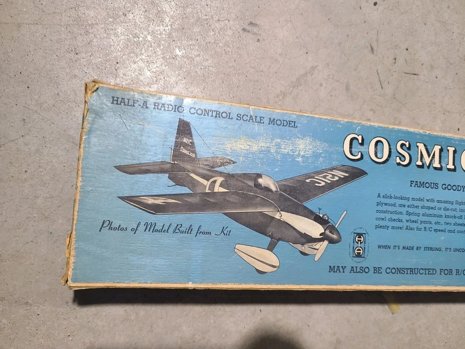 Vintage Sterling Models Scale Model Airplane Cosmic Wind (INCOMPLETE SET) - Image 4 of 4
